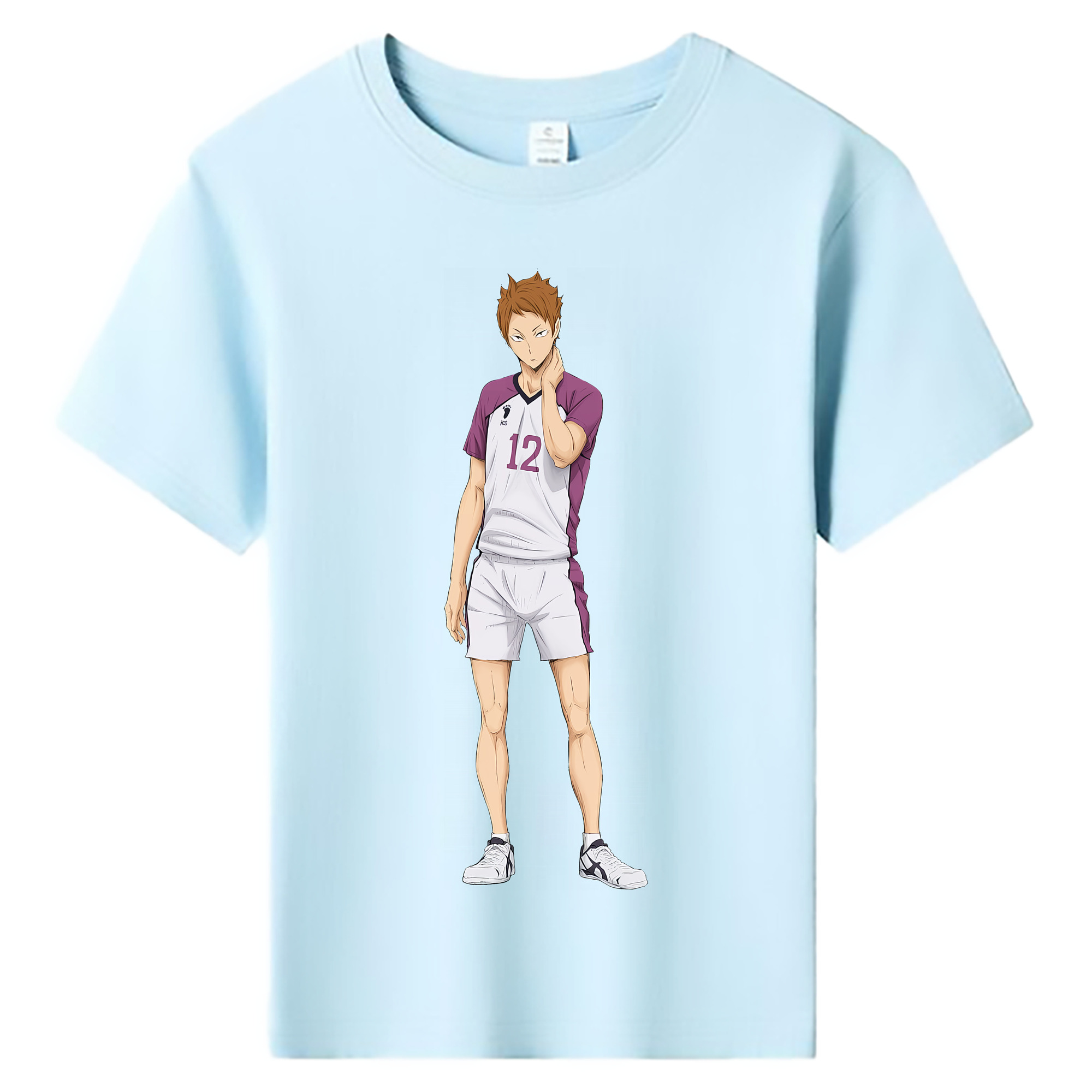 （画像用） ハイキュー!! Haikyu!! 綿100％キッズTシャツ（フロントプリント）